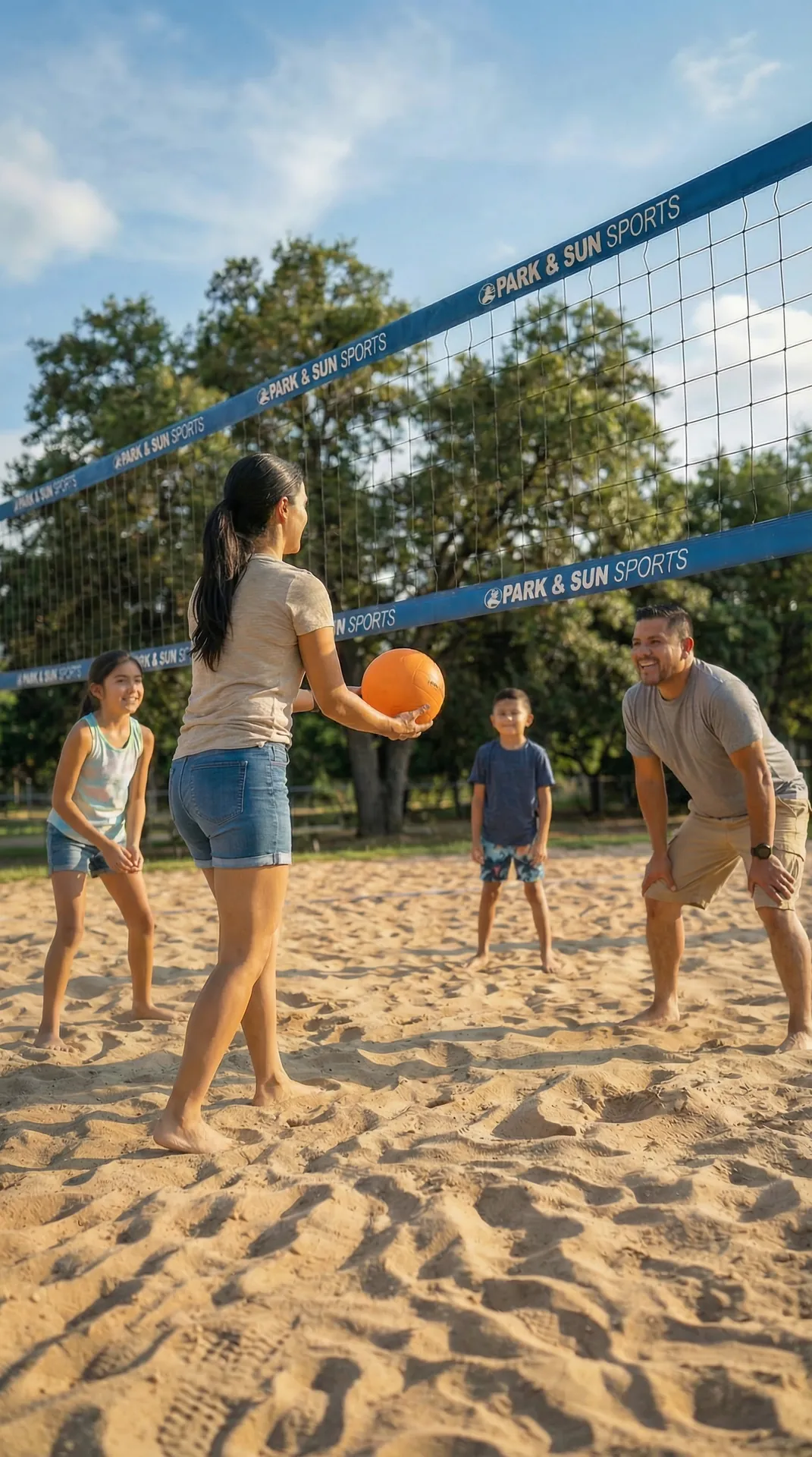 Sand volleyball at Son's Rio Cibolo — fun group things to do near San Antonio