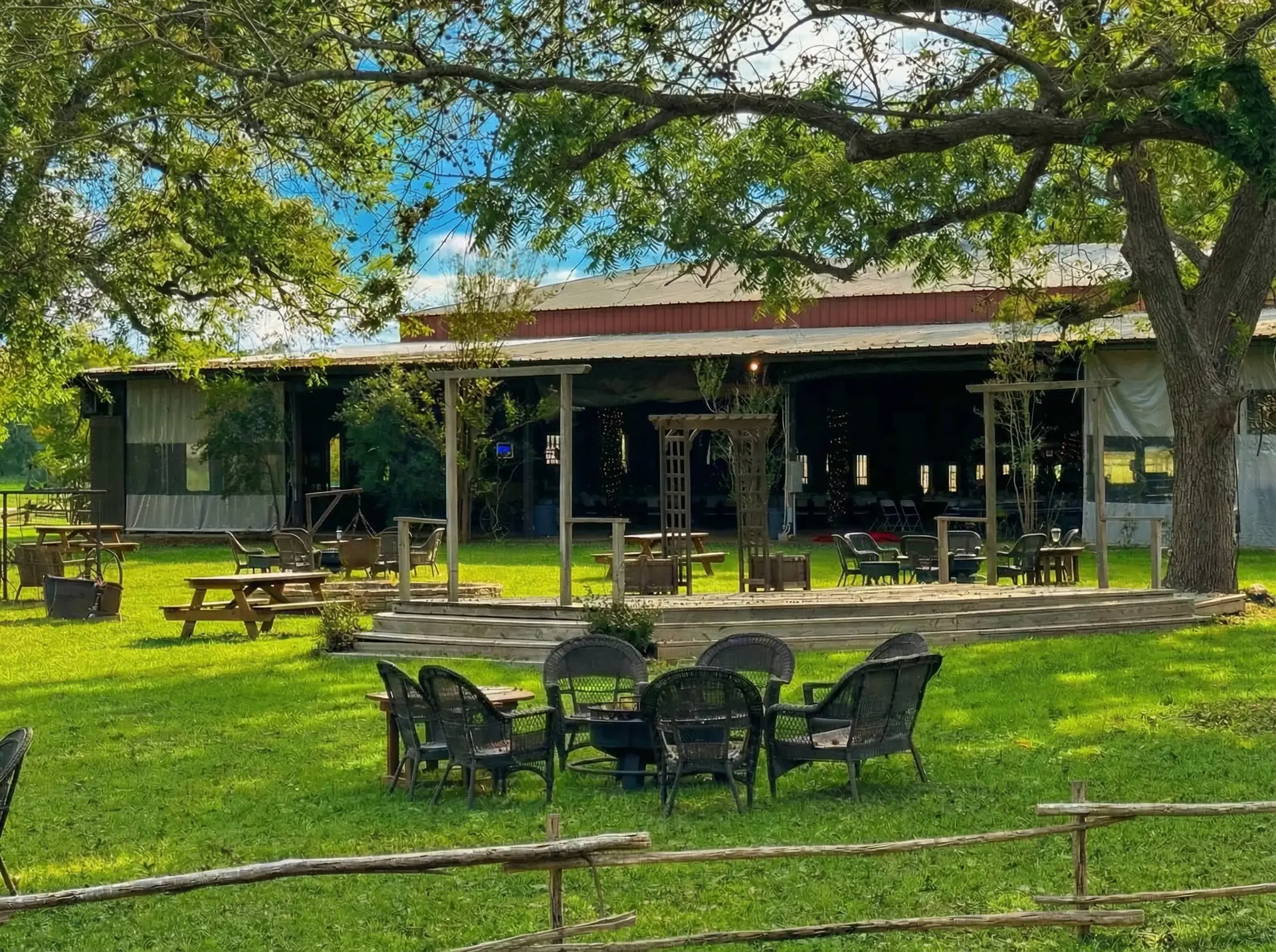 The Corral - exterior on a summer day