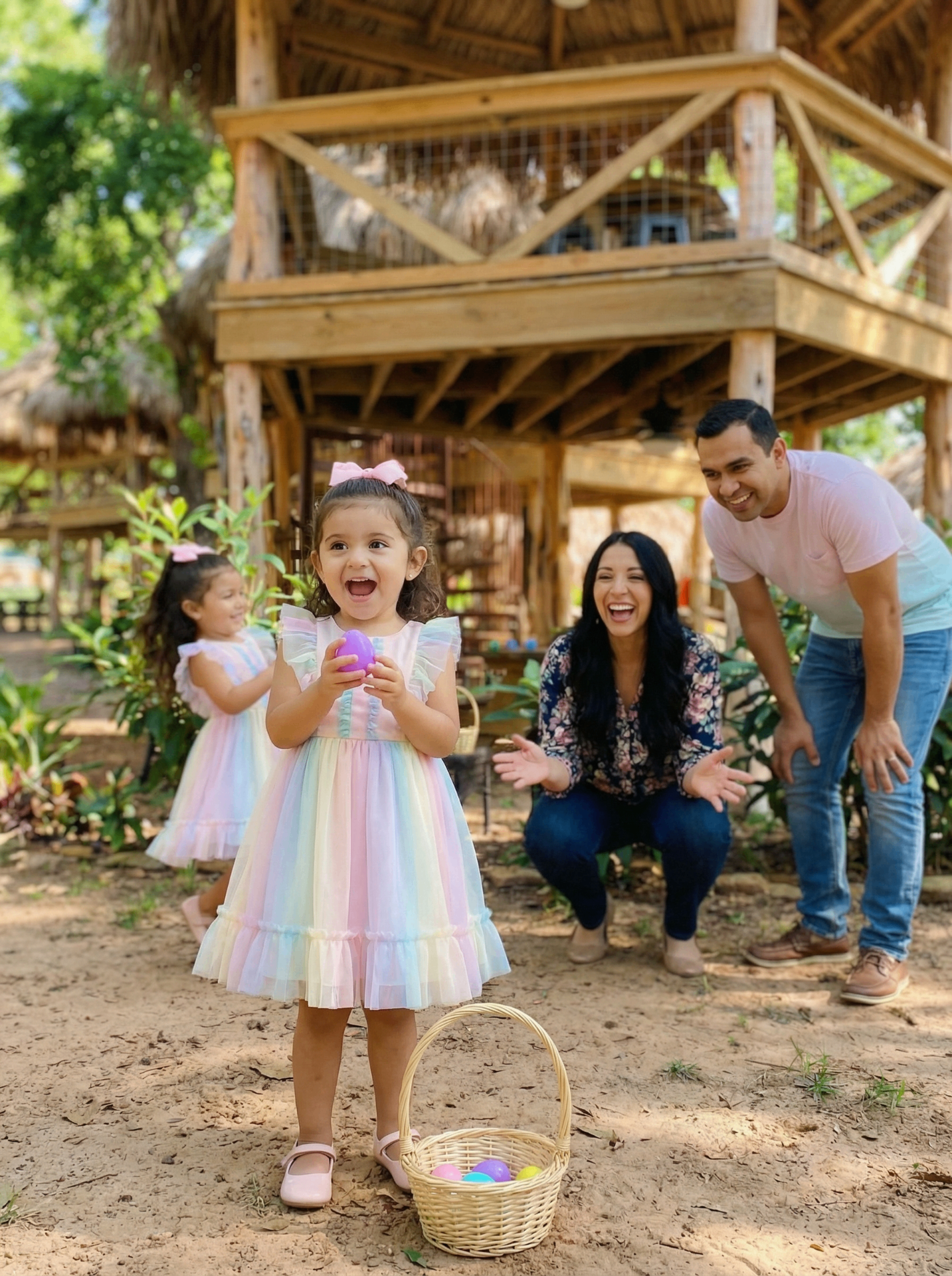 Little girl enjoying Easter weekend at Son's Rio Cibolo