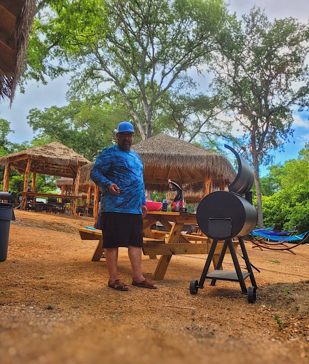 Family having fun tubing together
