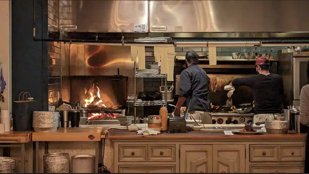 Kindling Texas Kitchen open fire steak