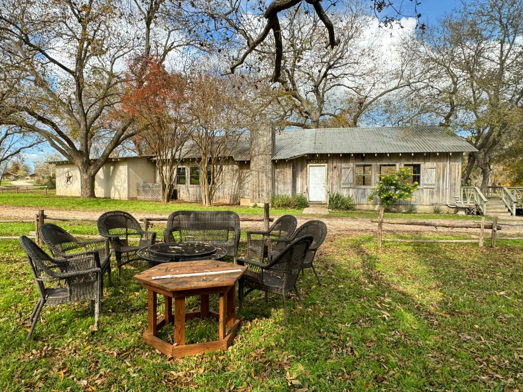 The Lily House - building with seating area
