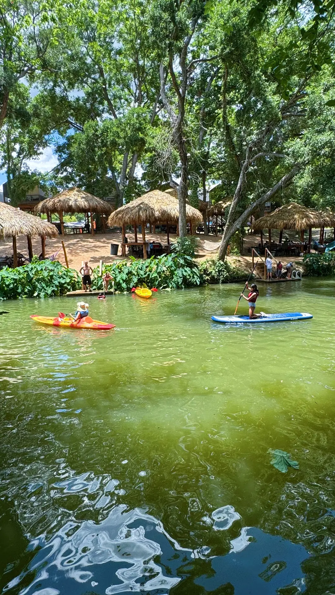 Kayaking and paddleboarding near San Antonio on Cibolo Creek